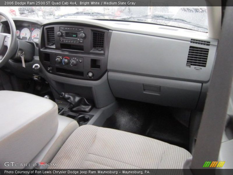 Bright White / Medium Slate Gray 2006 Dodge Ram 2500 ST Quad Cab 4x4