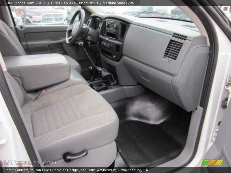 Bright White / Medium Slate Gray 2006 Dodge Ram 2500 ST Quad Cab 4x4