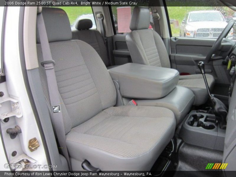 Bright White / Medium Slate Gray 2006 Dodge Ram 2500 ST Quad Cab 4x4