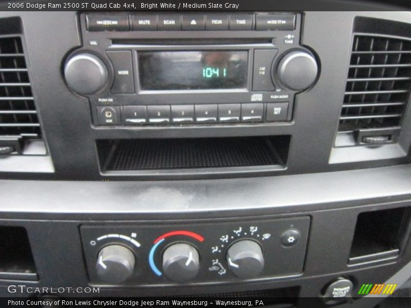 Bright White / Medium Slate Gray 2006 Dodge Ram 2500 ST Quad Cab 4x4