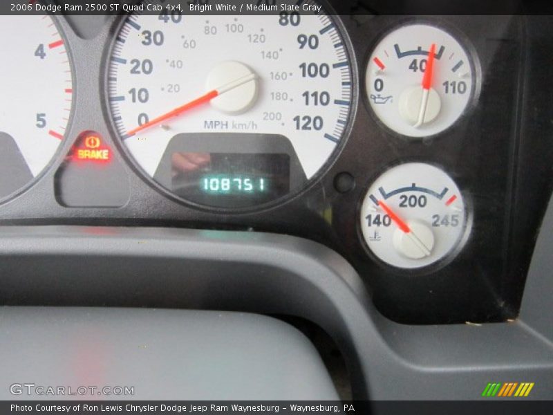 Bright White / Medium Slate Gray 2006 Dodge Ram 2500 ST Quad Cab 4x4