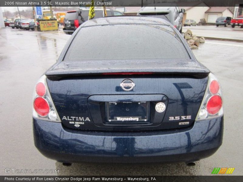 Majestic Blue Metallic / Charcoal 2006 Nissan Altima 3.5 SE