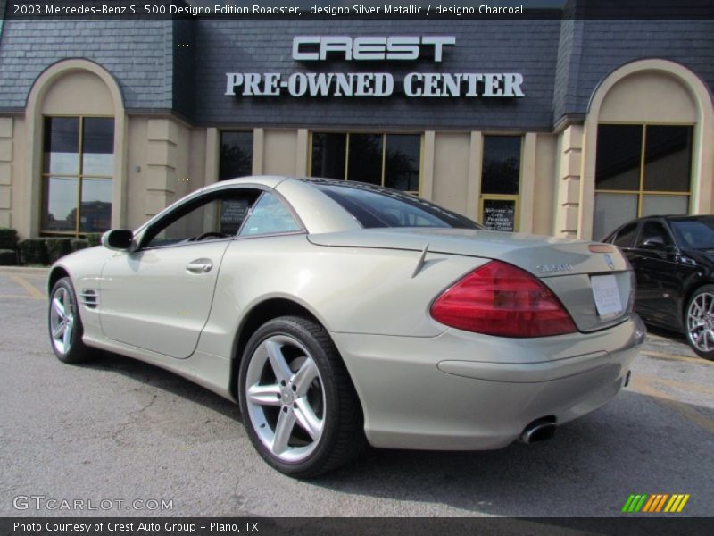 designo Silver Metallic / designo Charcoal 2003 Mercedes-Benz SL 500 Designo Edition Roadster