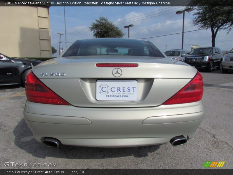 designo Silver Metallic / designo Charcoal 2003 Mercedes-Benz SL 500 Designo Edition Roadster