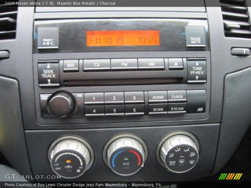 Majestic Blue Metallic / Charcoal 2006 Nissan Altima 3.5 SE