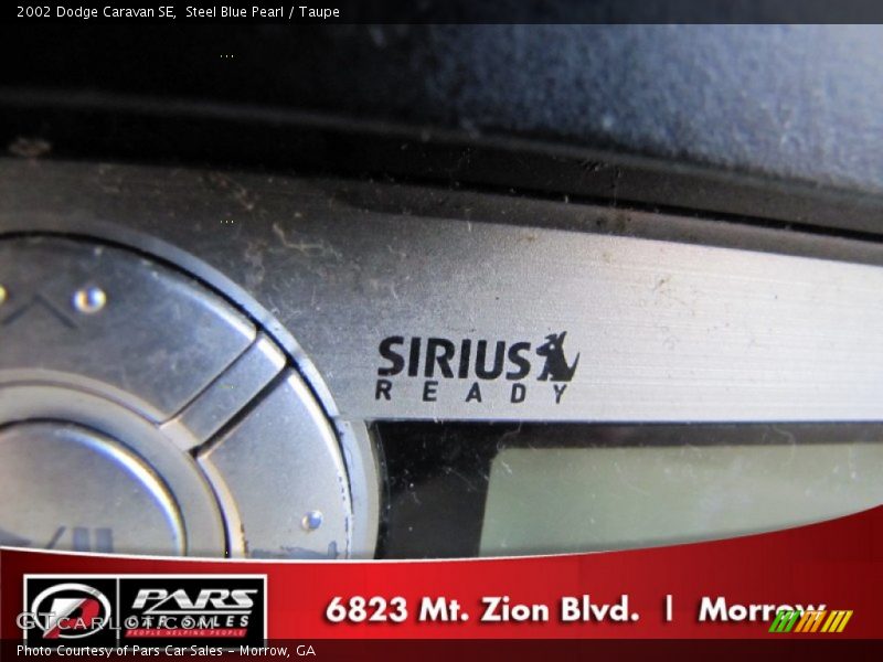 Steel Blue Pearl / Taupe 2002 Dodge Caravan SE