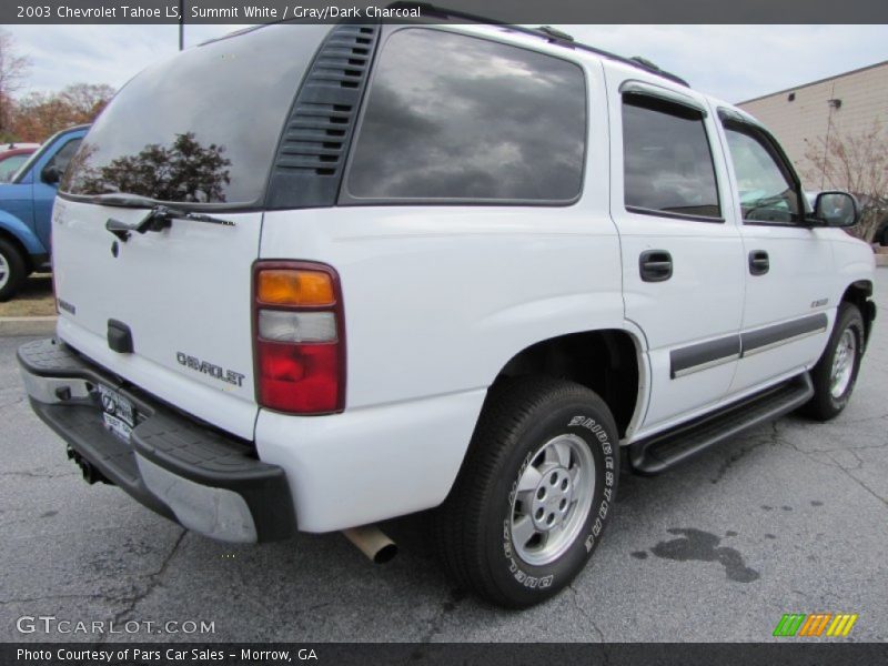 Summit White / Gray/Dark Charcoal 2003 Chevrolet Tahoe LS