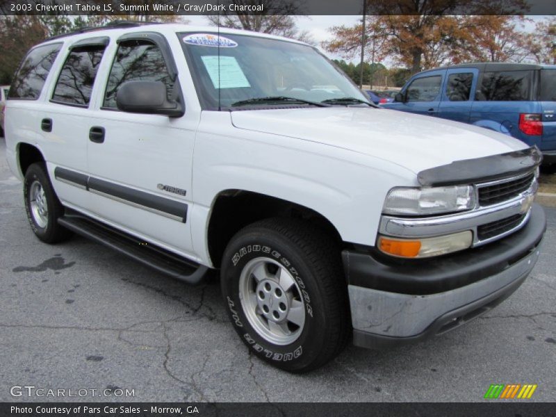 Summit White / Gray/Dark Charcoal 2003 Chevrolet Tahoe LS
