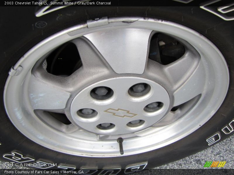 Summit White / Gray/Dark Charcoal 2003 Chevrolet Tahoe LS