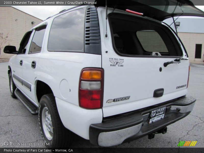 Summit White / Gray/Dark Charcoal 2003 Chevrolet Tahoe LS