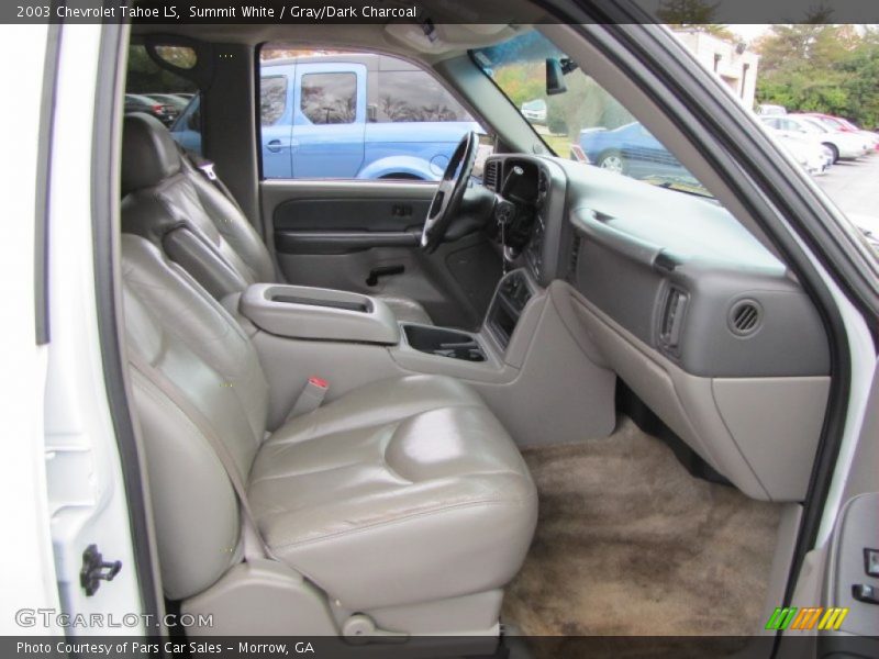 Summit White / Gray/Dark Charcoal 2003 Chevrolet Tahoe LS