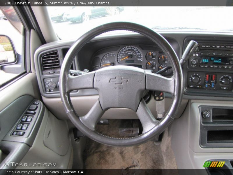 Summit White / Gray/Dark Charcoal 2003 Chevrolet Tahoe LS