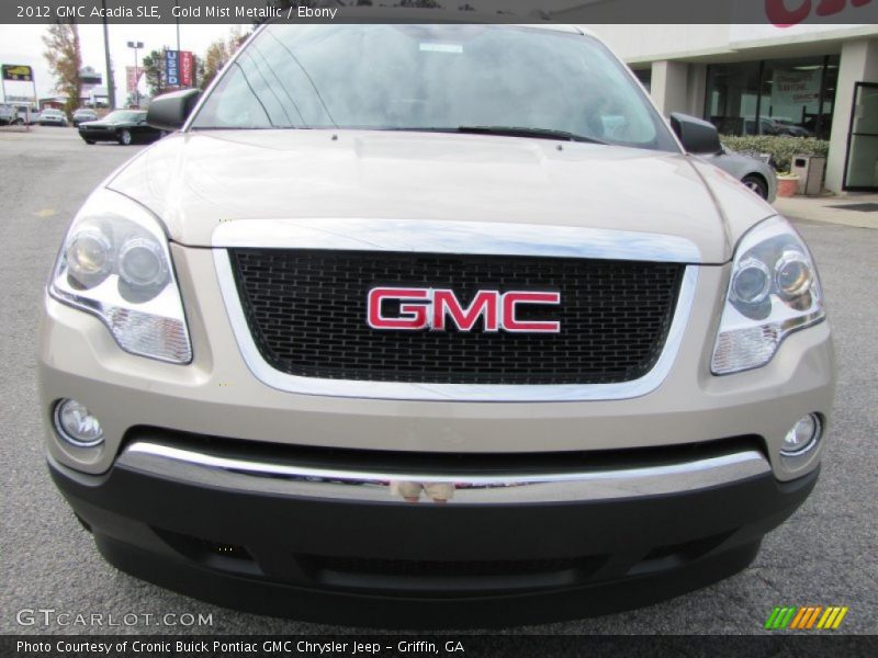 Gold Mist Metallic / Ebony 2012 GMC Acadia SLE