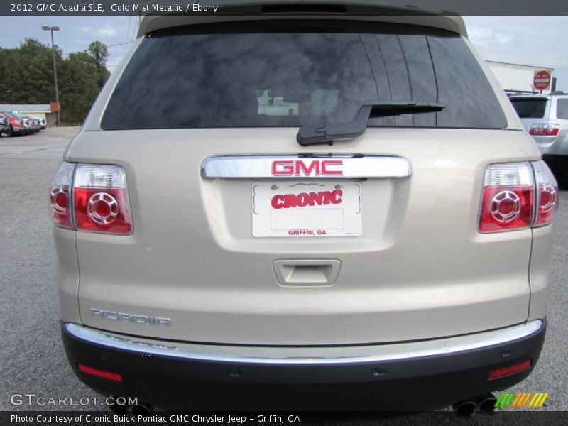Gold Mist Metallic / Ebony 2012 GMC Acadia SLE