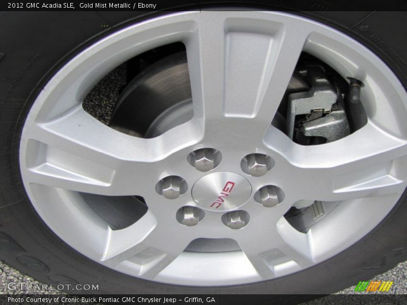 Gold Mist Metallic / Ebony 2012 GMC Acadia SLE