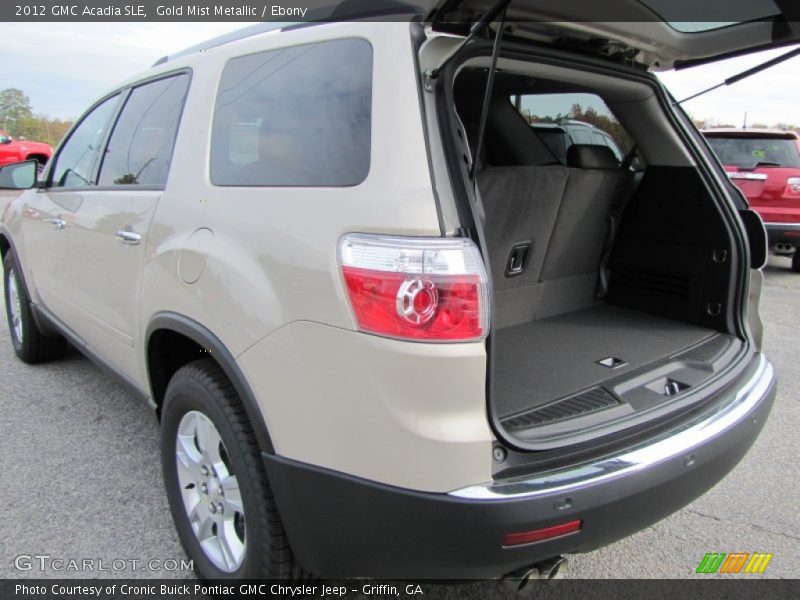 Gold Mist Metallic / Ebony 2012 GMC Acadia SLE