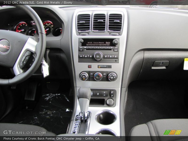 Gold Mist Metallic / Ebony 2012 GMC Acadia SLE