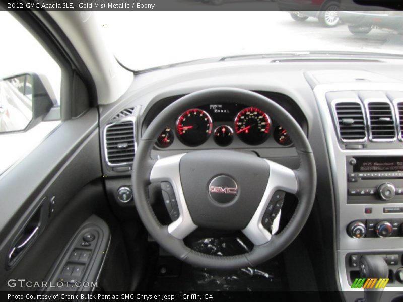 Gold Mist Metallic / Ebony 2012 GMC Acadia SLE