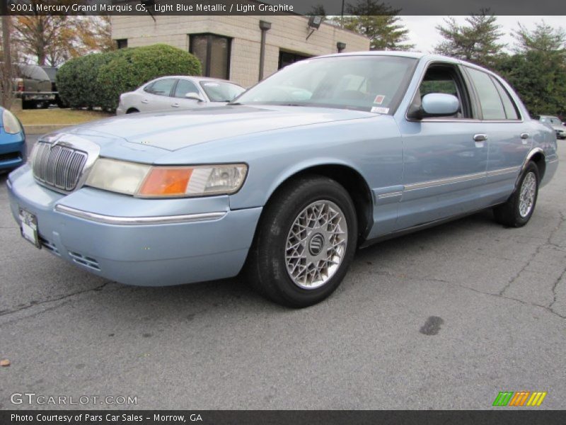Light Blue Metallic / Light Graphite 2001 Mercury Grand Marquis GS