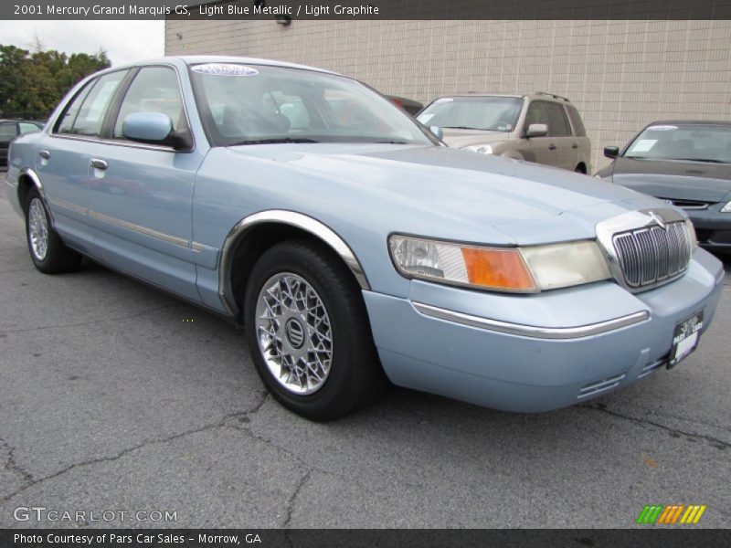 Light Blue Metallic / Light Graphite 2001 Mercury Grand Marquis GS