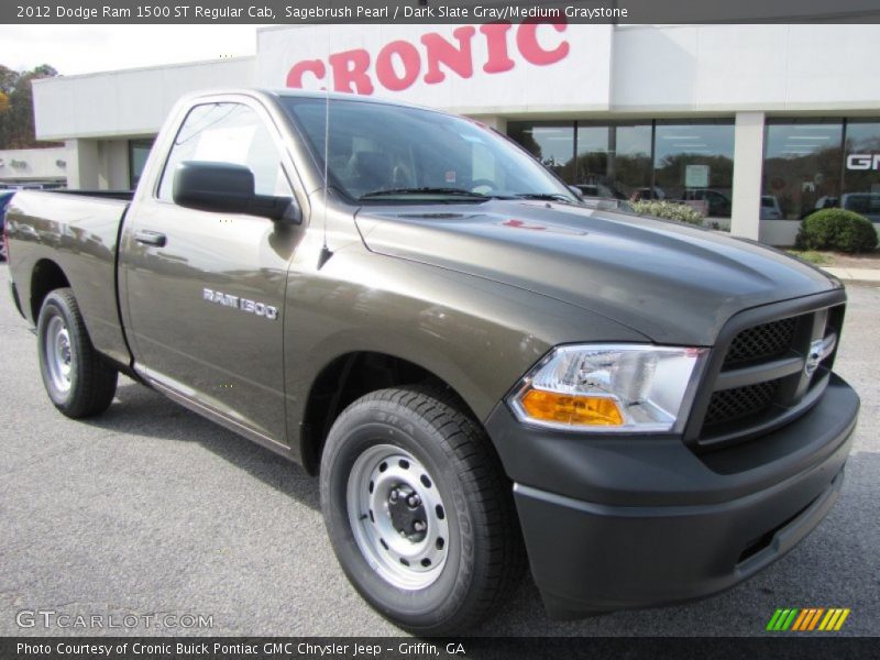 Sagebrush Pearl / Dark Slate Gray/Medium Graystone 2012 Dodge Ram 1500 ST Regular Cab