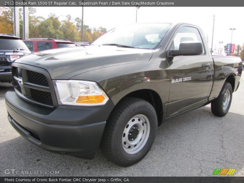 Sagebrush Pearl / Dark Slate Gray/Medium Graystone 2012 Dodge Ram 1500 ST Regular Cab