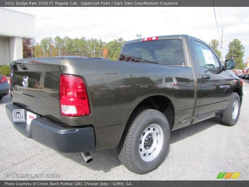 Sagebrush Pearl / Dark Slate Gray/Medium Graystone 2012 Dodge Ram 1500 ST Regular Cab