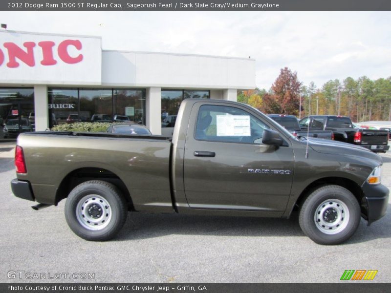 Sagebrush Pearl / Dark Slate Gray/Medium Graystone 2012 Dodge Ram 1500 ST Regular Cab