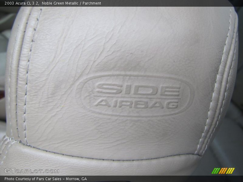 Noble Green Metallic / Parchment 2003 Acura CL 3.2