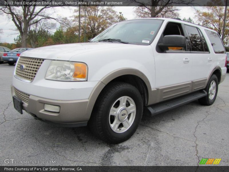 Oxford White / Medium Parchment 2003 Ford Expedition Eddie Bauer