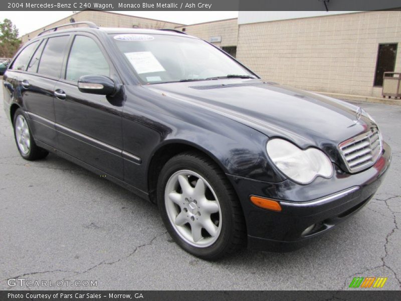 Monaco Blue Metallic / Ash Grey 2004 Mercedes-Benz C 240 Wagon