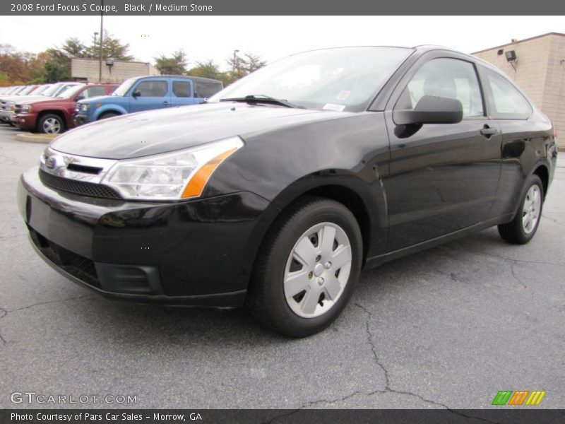 Black / Medium Stone 2008 Ford Focus S Coupe
