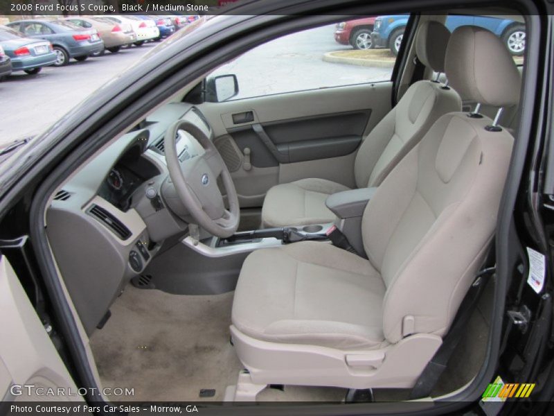 Black / Medium Stone 2008 Ford Focus S Coupe