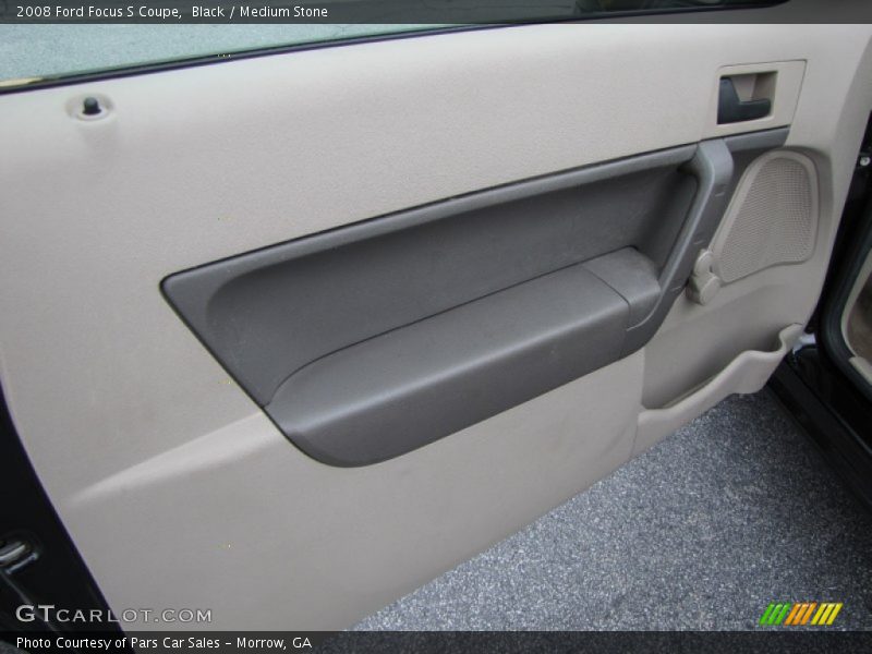 Black / Medium Stone 2008 Ford Focus S Coupe
