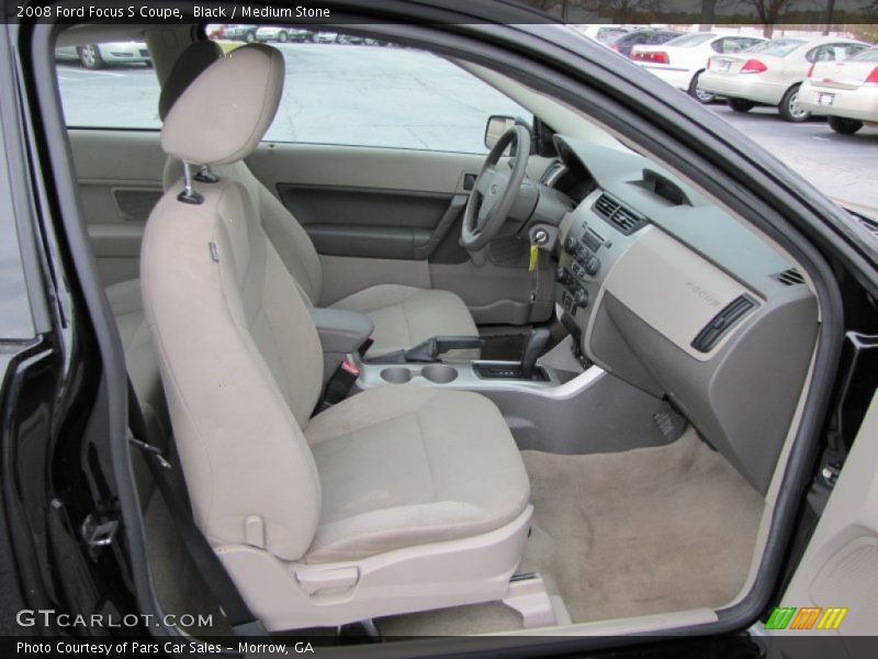 Black / Medium Stone 2008 Ford Focus S Coupe