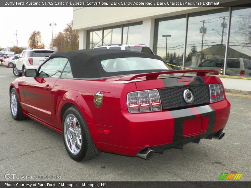 Dark Candy Apple Red / Dark Charcoal/Medium Parchment 2008 Ford Mustang GT/CS California Special Convertible