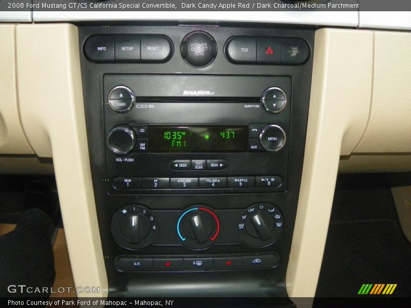 Dark Candy Apple Red / Dark Charcoal/Medium Parchment 2008 Ford Mustang GT/CS California Special Convertible