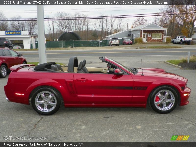 Dark Candy Apple Red / Dark Charcoal/Medium Parchment 2008 Ford Mustang GT/CS California Special Convertible