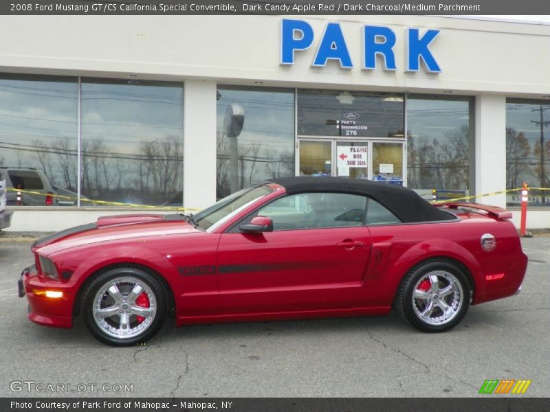 Dark Candy Apple Red / Dark Charcoal/Medium Parchment 2008 Ford Mustang GT/CS California Special Convertible