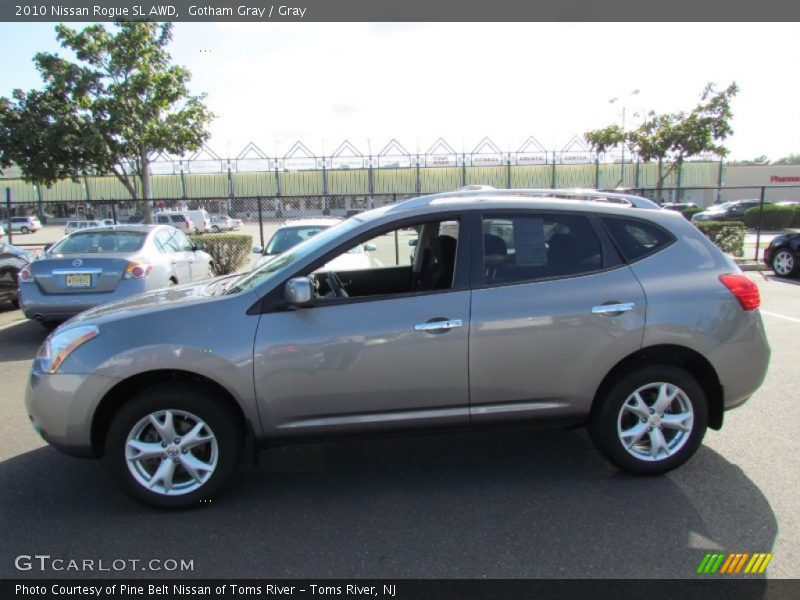 Gotham Gray / Gray 2010 Nissan Rogue SL AWD