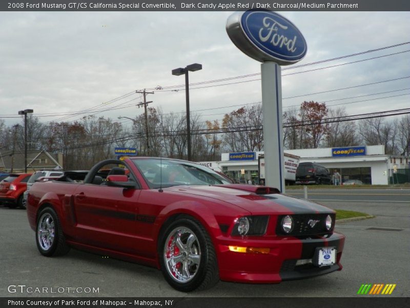 Dark Candy Apple Red / Dark Charcoal/Medium Parchment 2008 Ford Mustang GT/CS California Special Convertible