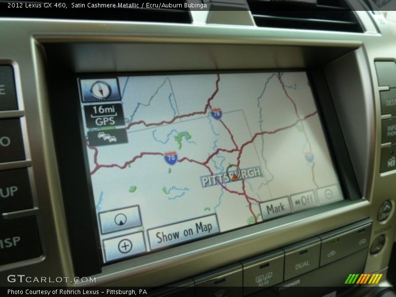 Navigation of 2012 GX 460