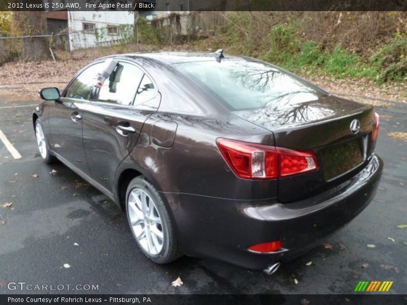 Fire Agate Pearl / Black 2012 Lexus IS 250 AWD