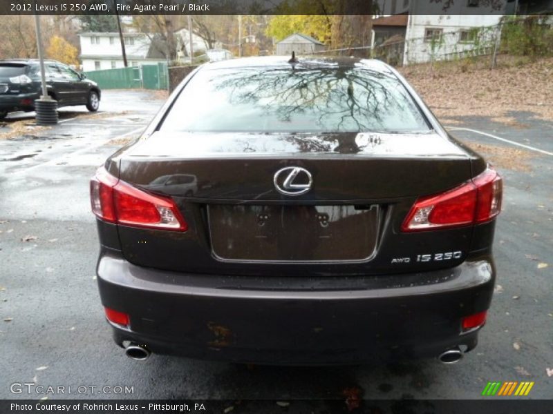 Fire Agate Pearl / Black 2012 Lexus IS 250 AWD