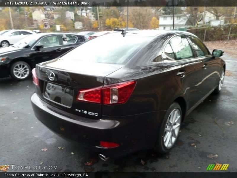 Fire Agate Pearl / Black 2012 Lexus IS 250 AWD