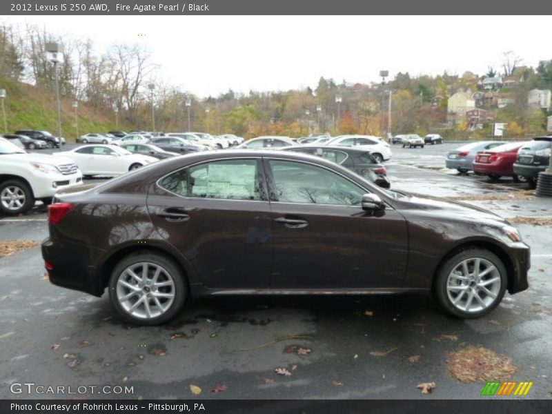Fire Agate Pearl / Black 2012 Lexus IS 250 AWD