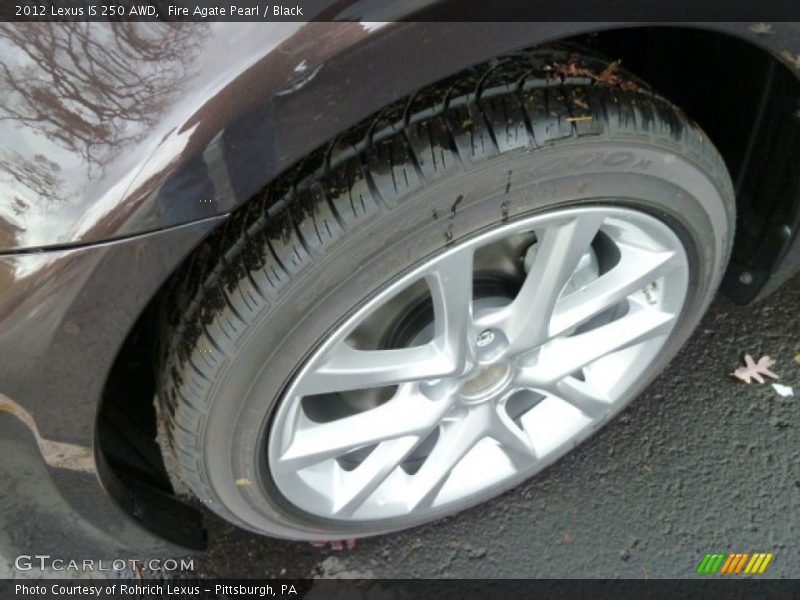 Fire Agate Pearl / Black 2012 Lexus IS 250 AWD