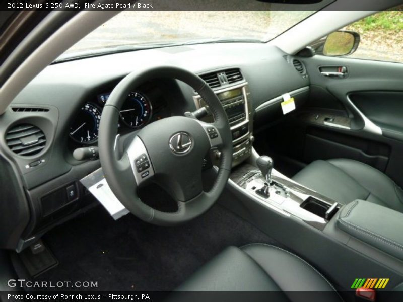 Black Interior - 2012 IS 250 AWD 