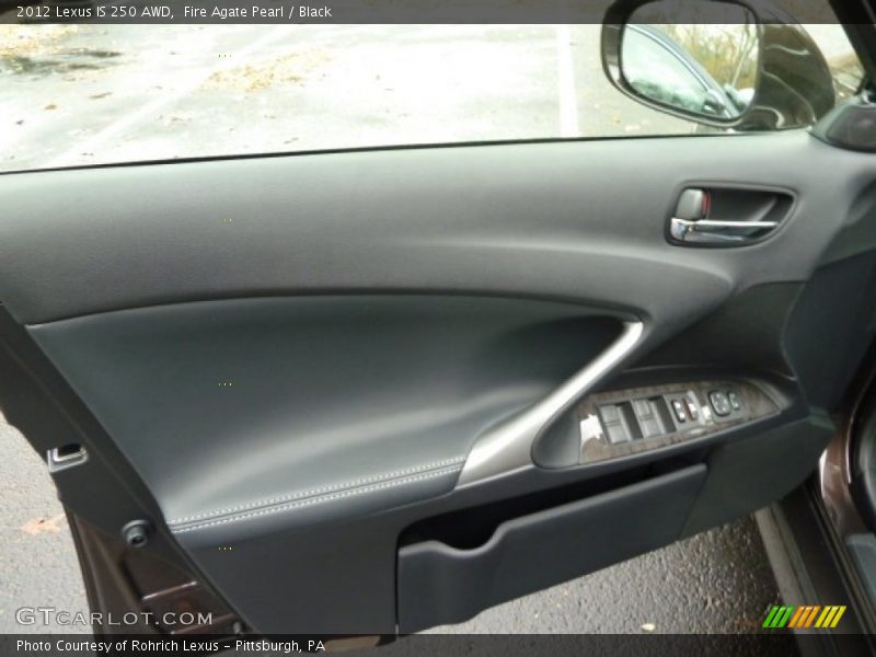 Fire Agate Pearl / Black 2012 Lexus IS 250 AWD
