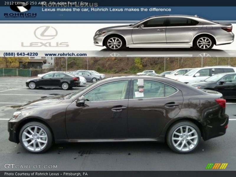 Fire Agate Pearl / Ecru 2012 Lexus IS 250 AWD